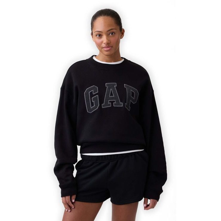 GAP 898181-01 Mikina s logem Unisex Černá