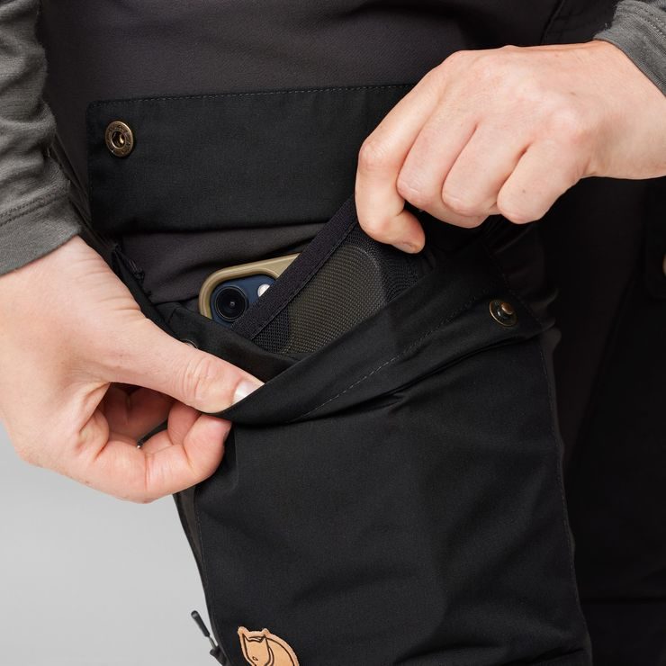 FJÄLLRÄVEN Keb Trousers Curved W Black Oak