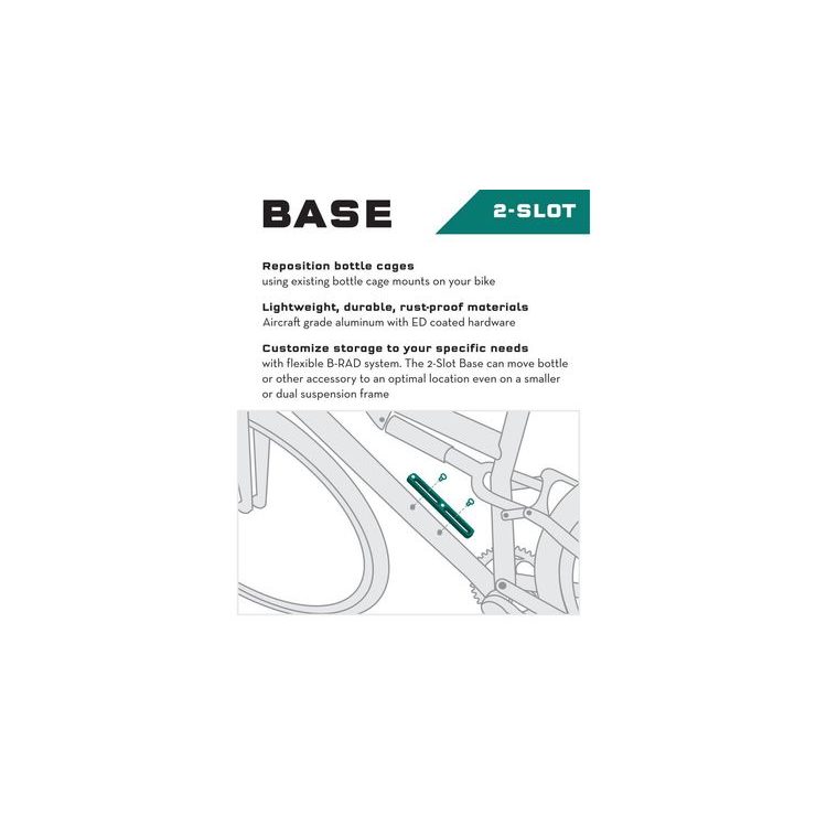 WOLF TOOTH B-RAD 2 SLOT BASE MOUNT