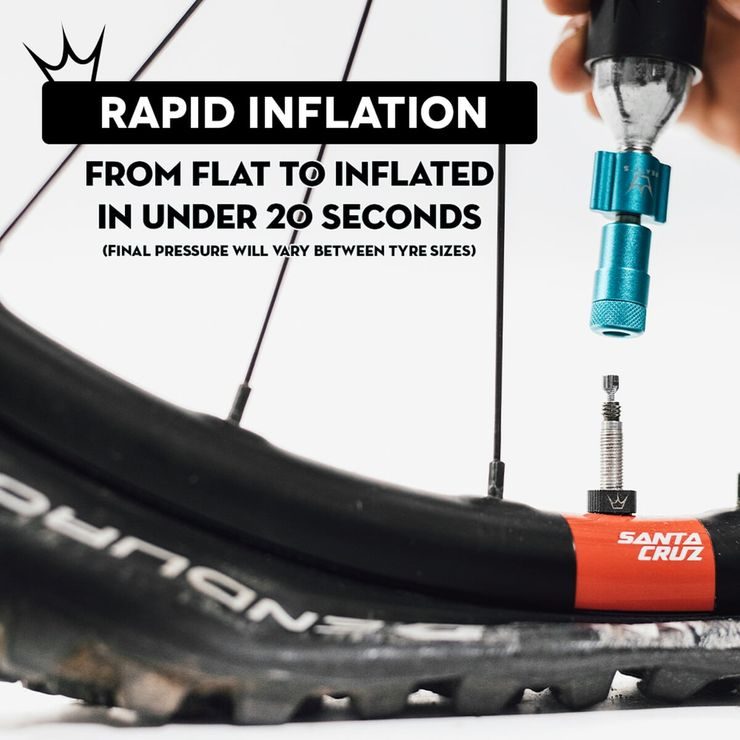 PEATYS HOLESHOT CO2 PUMPA + BOMBIČKY 2 KS - ROAD & GRAVEL - RED