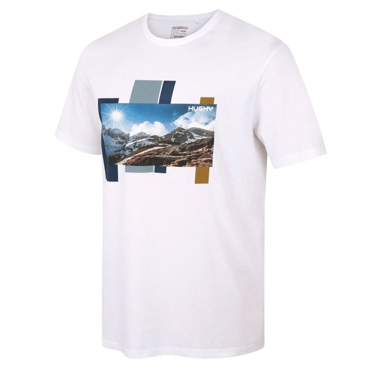 HUSKY Tee Skyline M white
