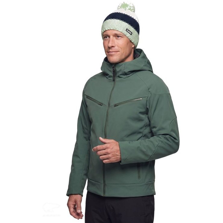 EISBÄR Star Pompon MÜ Khaki-Limette-Weiß