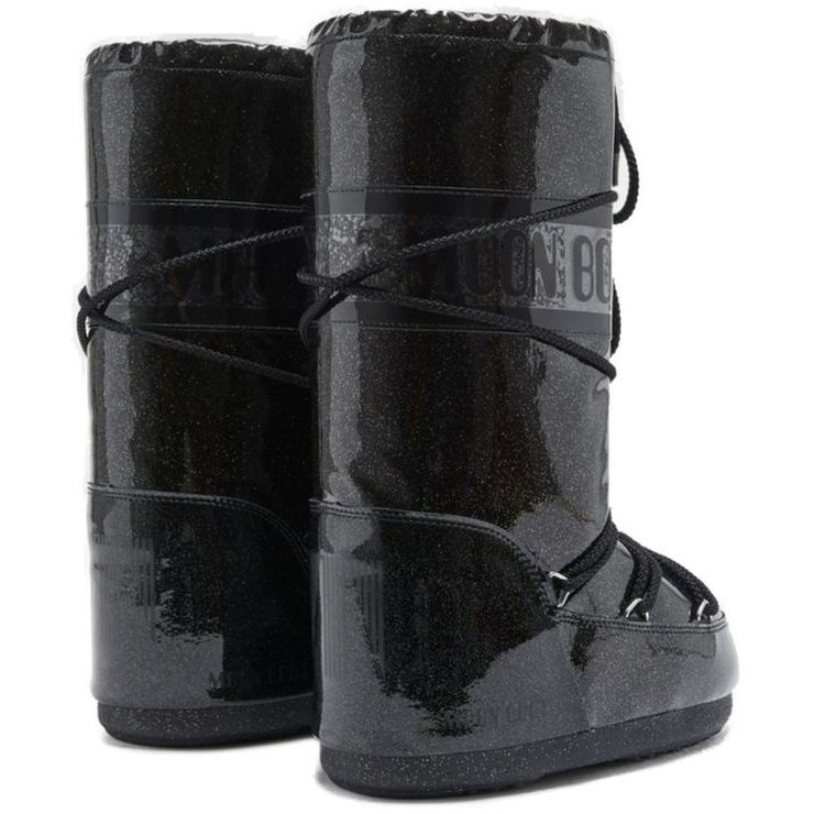 MOON BOOT ICON GLITTER, BLACK