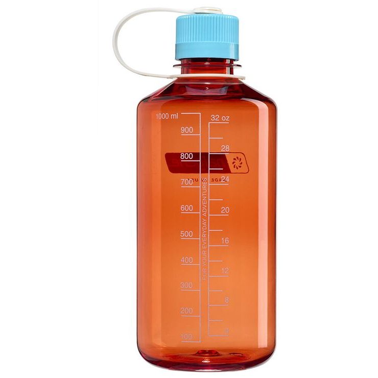 NALGENE Narrow Mouth 1000 ml Flame w/Blue Atoll
