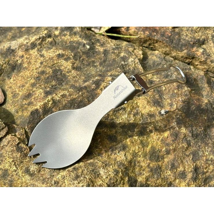 NATUREHIKE Titanium alloy outdoor travel folding tableware