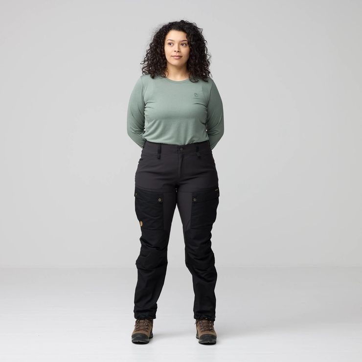 FJÄLLRÄVEN Keb Trousers Curved W Black Oak
