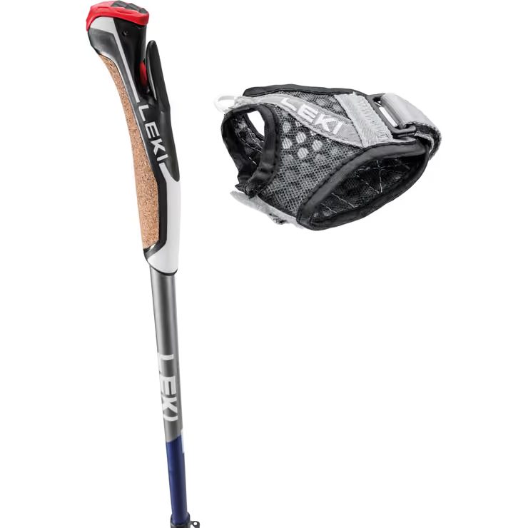 LEKI Traveller Carbon, midnightblue dark metallic-llight anthracite-white