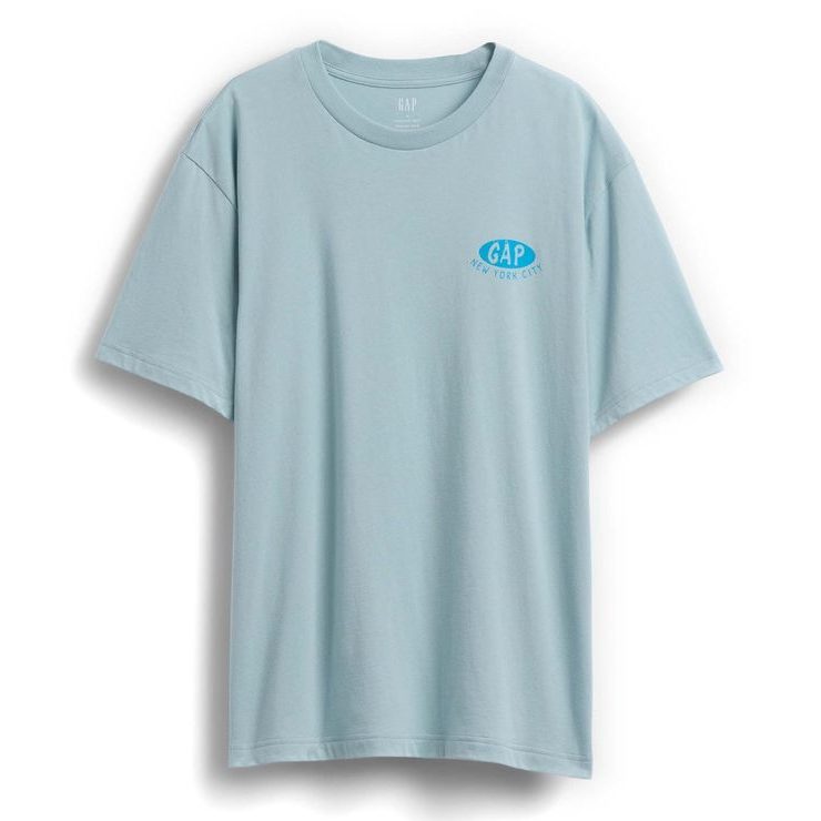 GAP 889562-00 Tričko s logem Everyday Soft Modrá