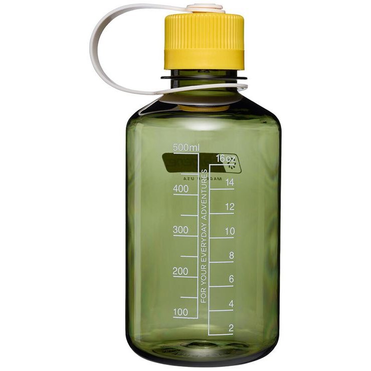 NALGENE NARROW-MOUTH SUSTAIN 500 ml, Oil Green w/Freesia
