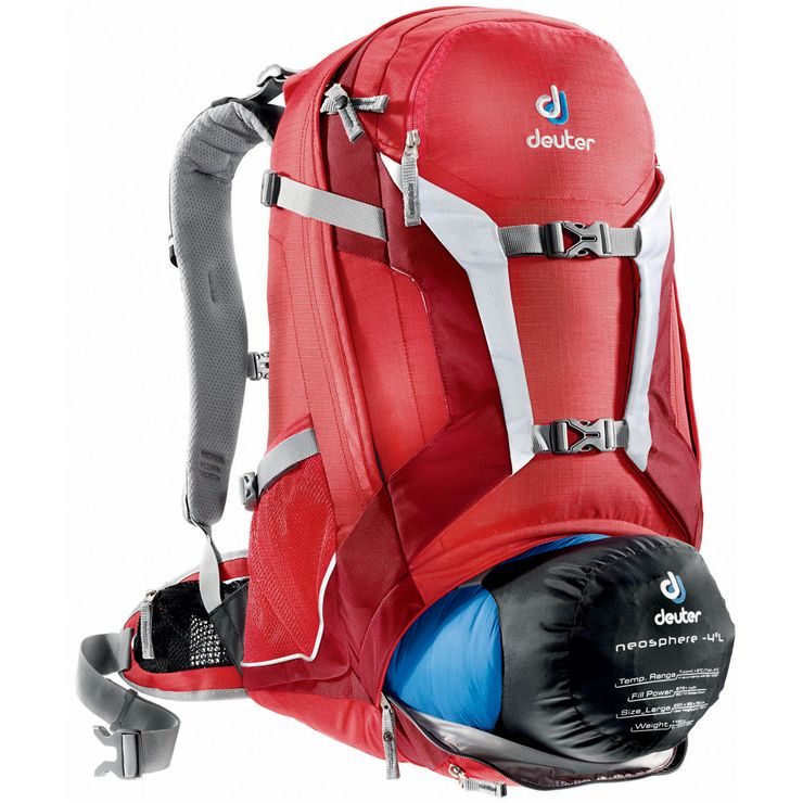 DEUTER Trans Alpine 30 - cyklistický batoh červený