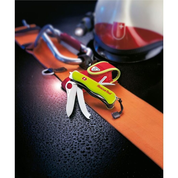 VICTORINOX RESCUE TOOL MW, 111 mm, žlutá luminescentní, blister