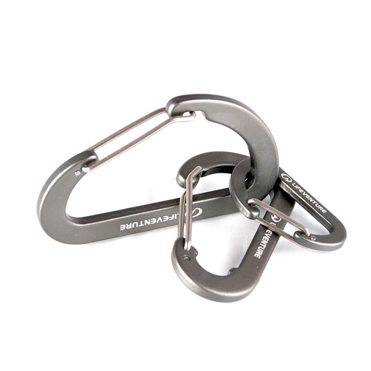 LIFEVENTURE Karabiners, black