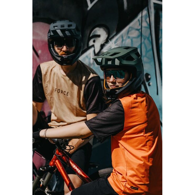 FORCE MTB RULES kr. rukáv, oranžový