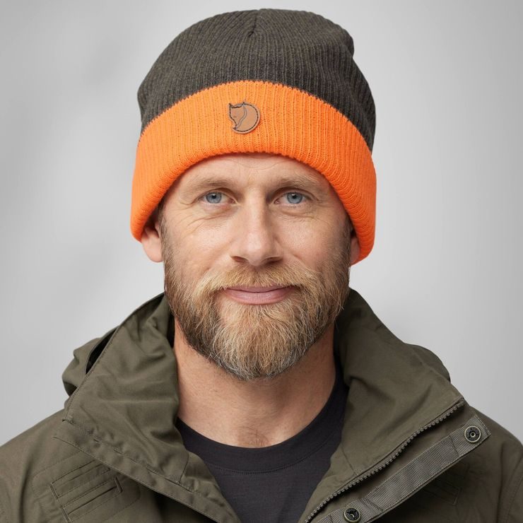 FJÄLLRÄVEN Sörmland Reversible Beanie Dark Olive