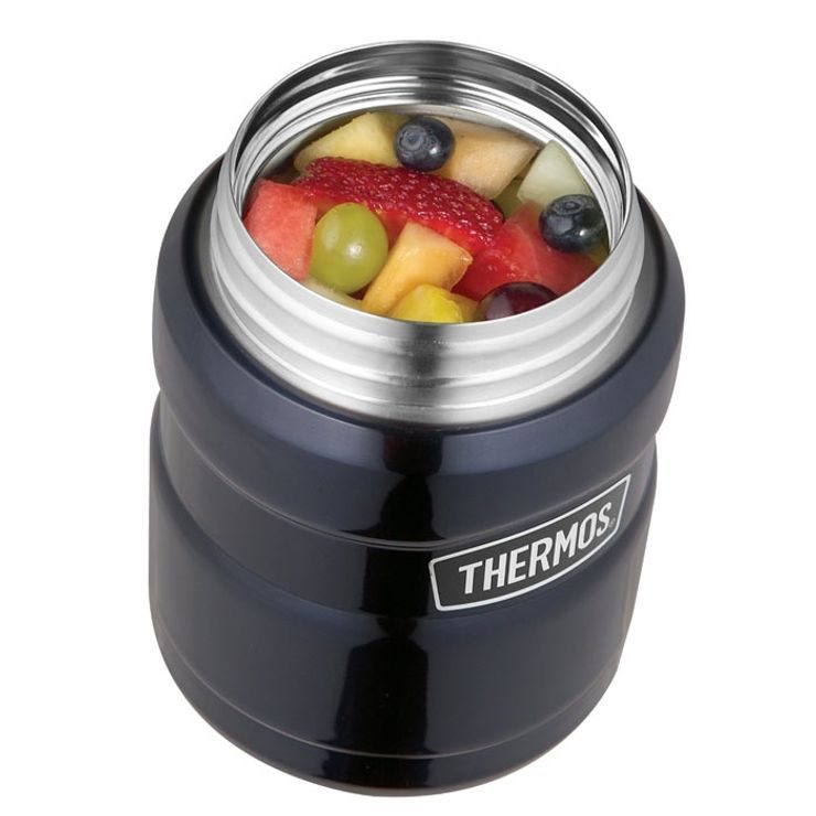 THERMOS Food thermos with folding spoon and cup 470 ml copper