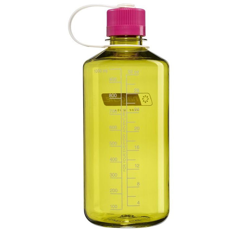 NALGENE Narrow Mouth 1000 ml Endive w/Fuchsia Purple