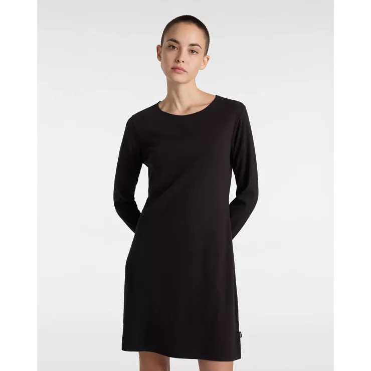 VANS Drew Rib LS Dress Black