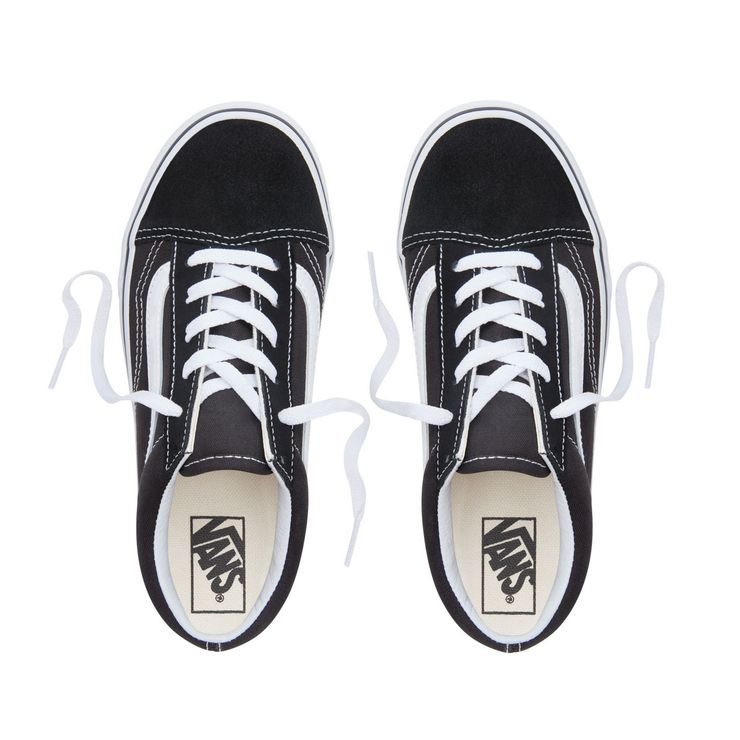 VANS KIDS OLD SKOOL SHOES (4-8 roků), Black-True White