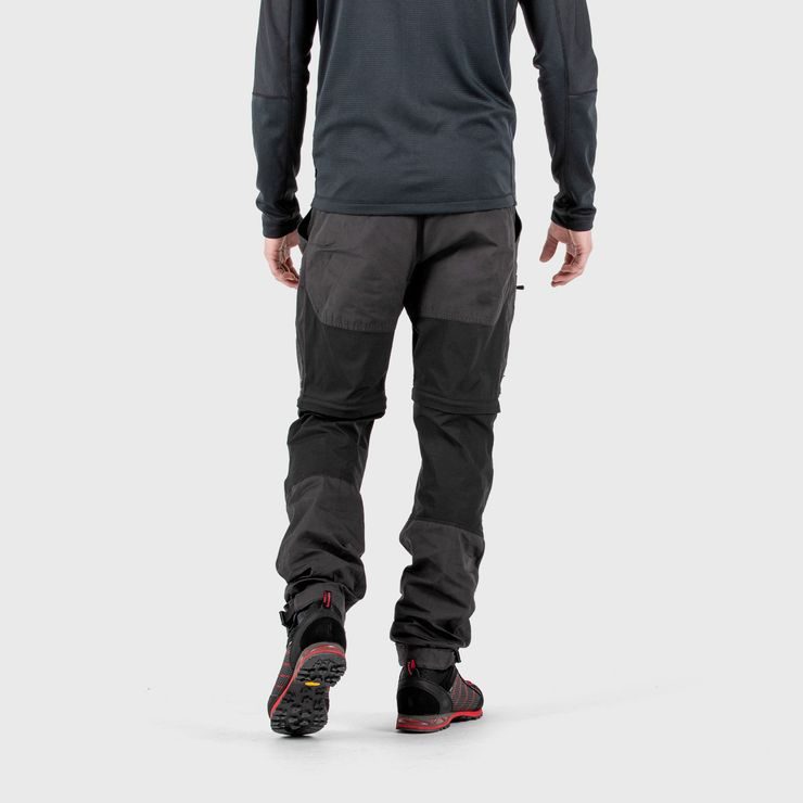 FJÄLLRÄVEN Abisko Lite Trekking Zip-off M Long, Dark Grey-Black