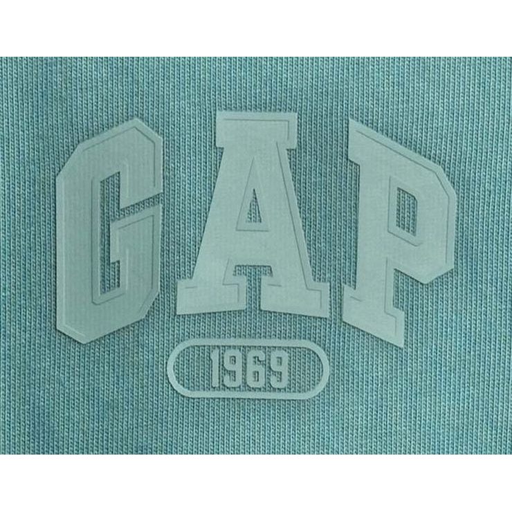 GAP 874467-04 Crop tričko s logem 1969 Heavyweight Zelená