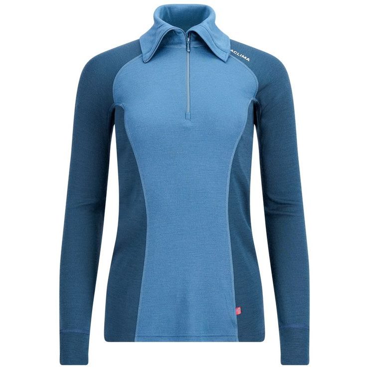 ACLIMA WarmWool Polo W's Blue Fusion/Midnight Navy