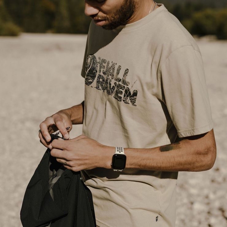 FJÄLLRÄVEN Lush Logo T-shirt M Fossil