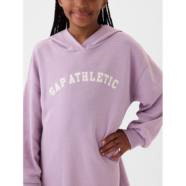 GAP Dětské mikinové šaty Gap Athletic Fialová