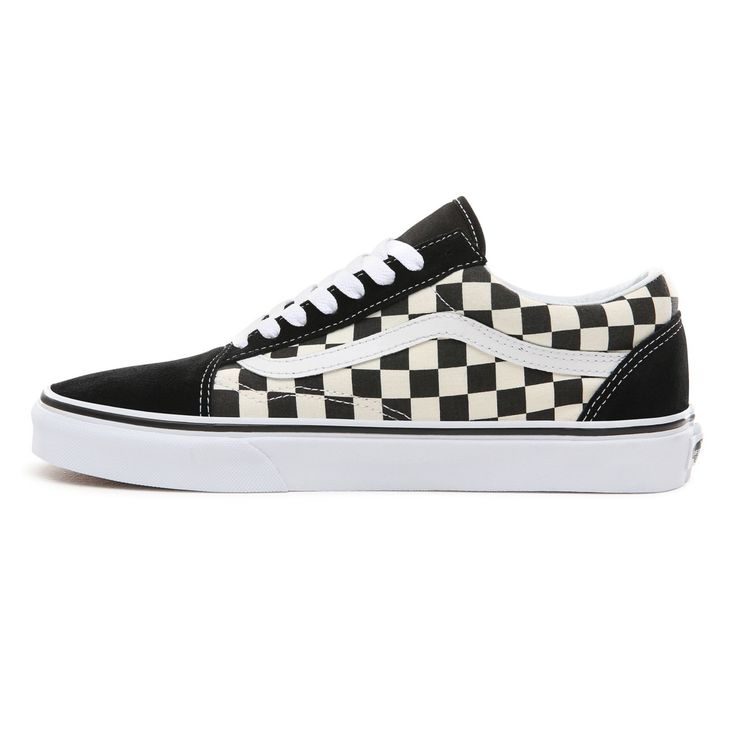 VANS PRIMARY CHECK OLD SKOOL SHOES, (Primary Check) black/white