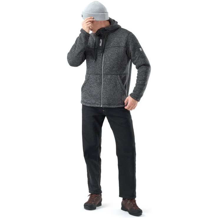 MILLET CHAMONIX KNITWARM HOODIE M ANTHRACITE GREY NEW