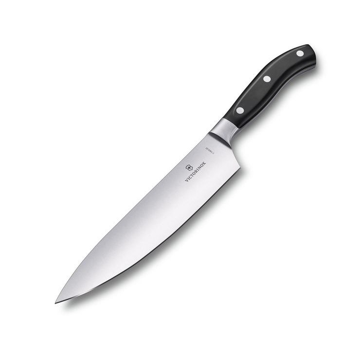 VICTORINOX kuchařský Grand Maître, kovaný, 22 cm, plast, černý