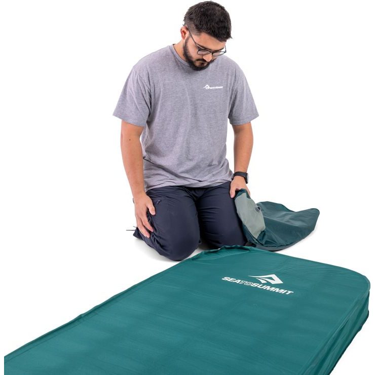 SEA TO SUMMIT Comfort Deluxe Self-Inflating Mat Regular Rectangular Wide Rain Forest