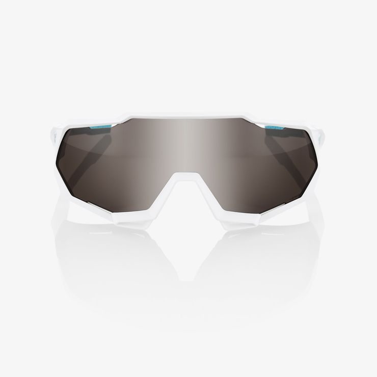 100% SPEEDTRAP - BORA HANS GROHE TEAM WHITE - HIPER SILVER MIRROR