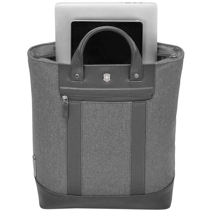 VICTORINOX Architecture Urban2 2-Way Carry Tote 20, Melange Grey / Black