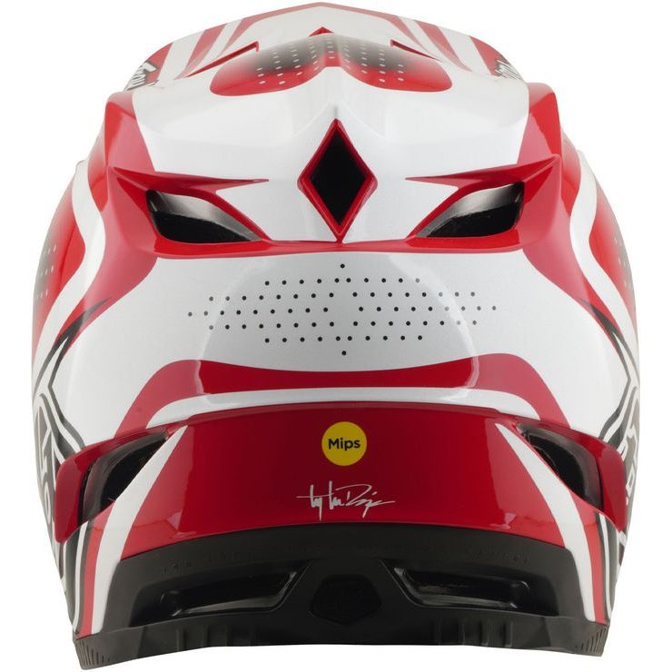 TROY LEE DESIGNS D4 POLYACRYLITE MIPS THE LINE FIRE / WHITE