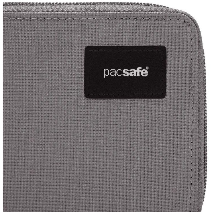 PACSAFE RFIDSAFE ZIP AROUND WALLET stone