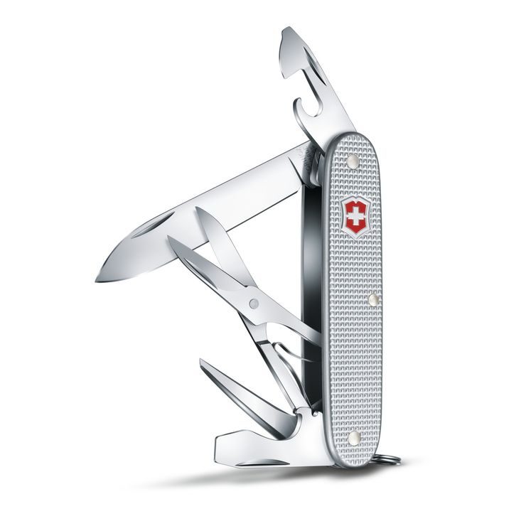 VICTORINOX PIONEER X ALOX, 93 mm, stříbrný, blister