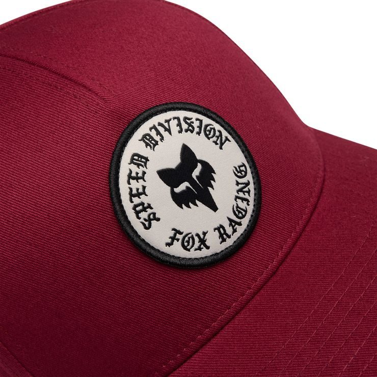FOX Badge Flexfit Hat Cabernet