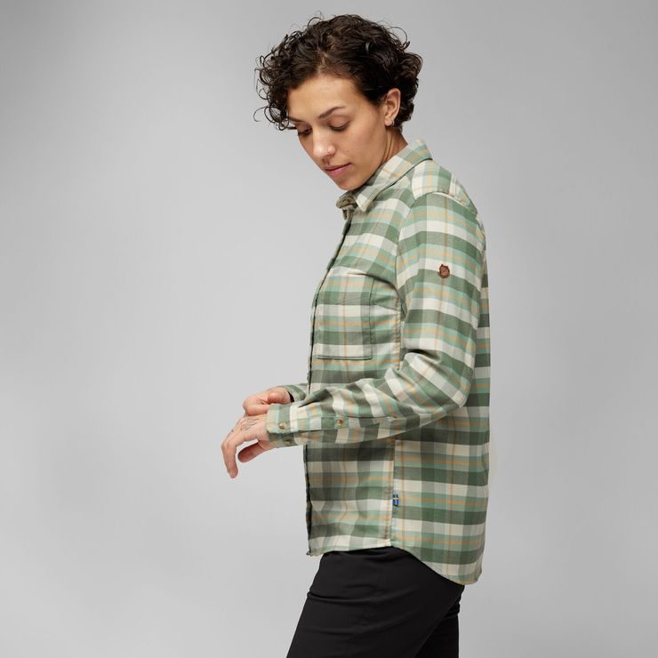 FJÄLLRÄVEN Singi Fjäll Shirt W Chalk White-Fossil