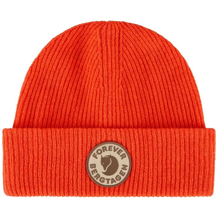 FJÄLLRÄVEN Bergtagen Forever Wool Beanie Flame Orange