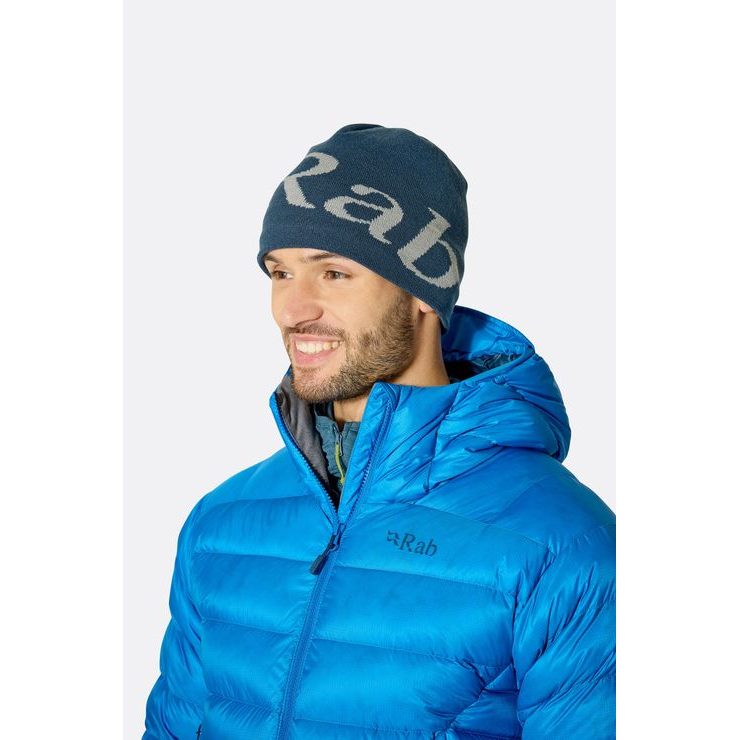 RAB Logo Beanie tempest blue/light zinc