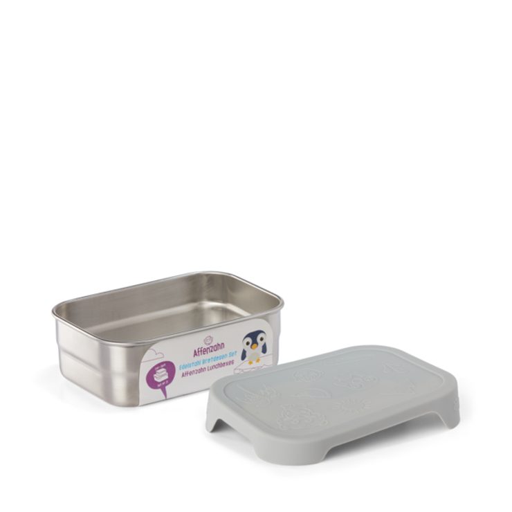 AFFENZAHN Stainless Steel Lunchbox Set Koala - silver grey