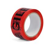 Lepící páska AC 50/66 - Fragile červená+černá - Lepící páska - Fragile červená