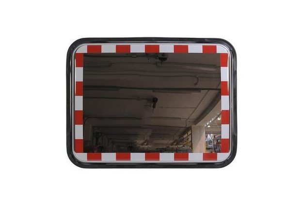 Dopravní obdélníkové zrcadlo, nerez, 450 x 600 mm