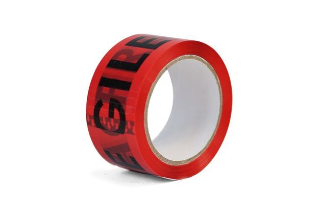 Lepící páska AC 50/66 - Fragile červená+černá - Lepící páska - Fragile červená
