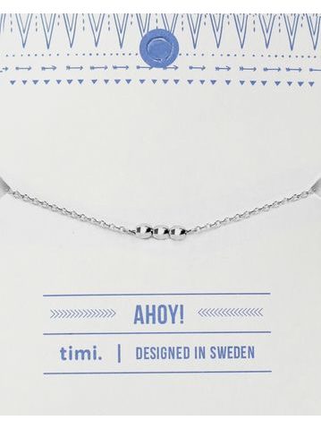 MAKE A WISH series: Silver 3 Ball Card Bracelet