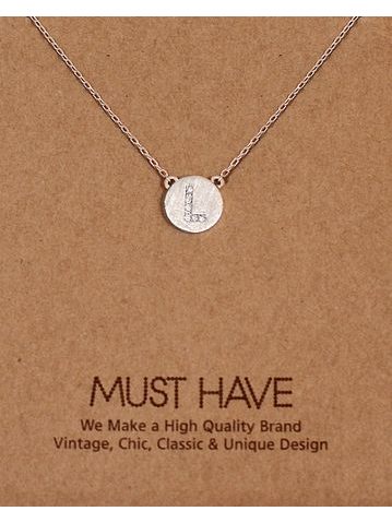 MUST HAVE series: Initial Silver Necklace Letter L