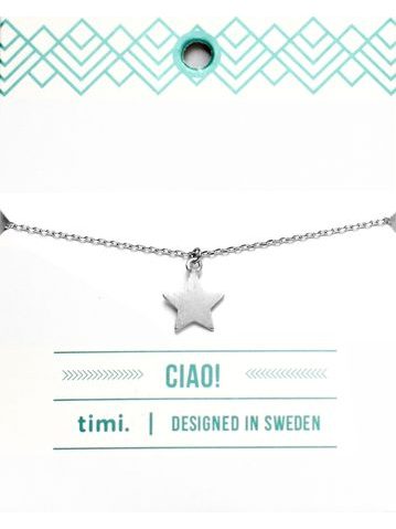 MAKE A WISH series: Silver Star Card Bracelet