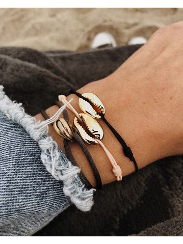 Náramek Gold Shell Simple bracelet