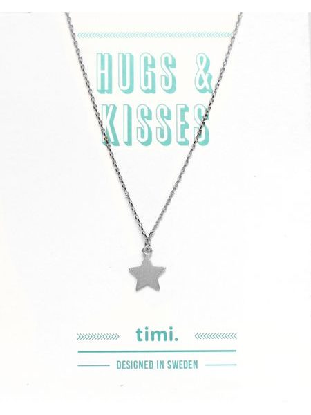 MAKE A WISH series: Silver Star Card Necklace