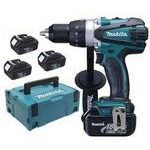 Makita DDF458RF3J bezuhlíkový vrtací šroubovák